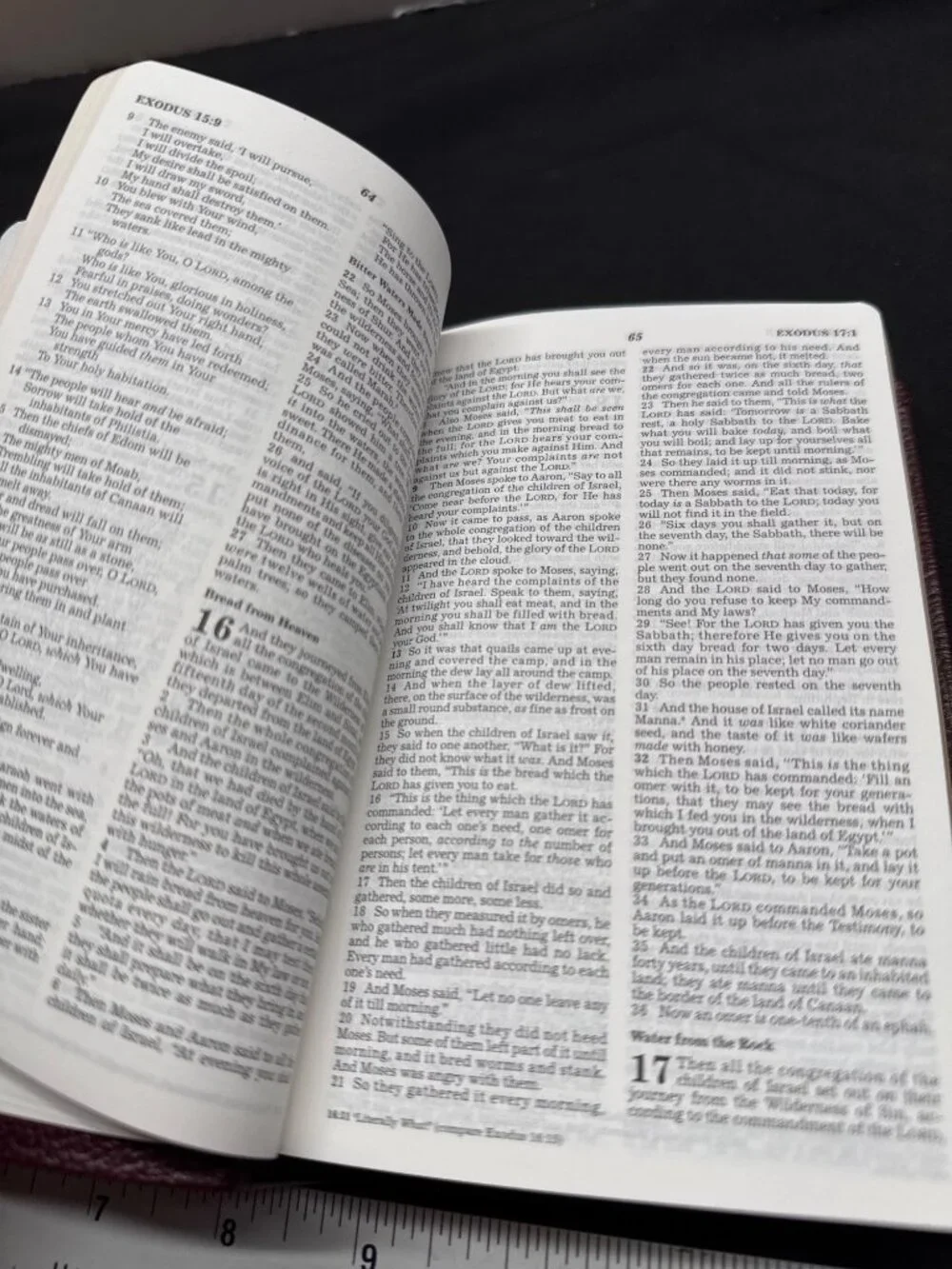 Holy Bible Burgundy Bonded Leather  - Personal size